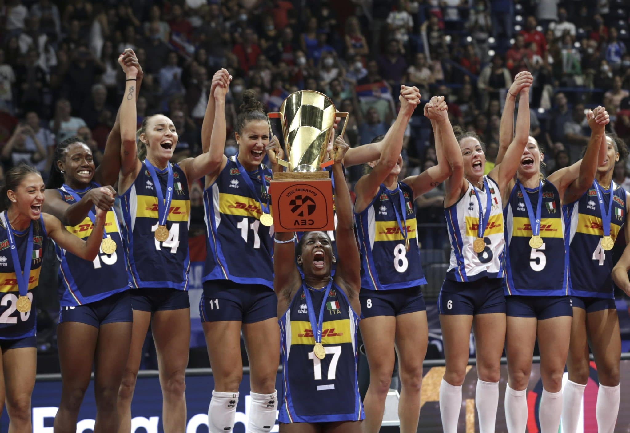 volley femminile, italia campione d'europa