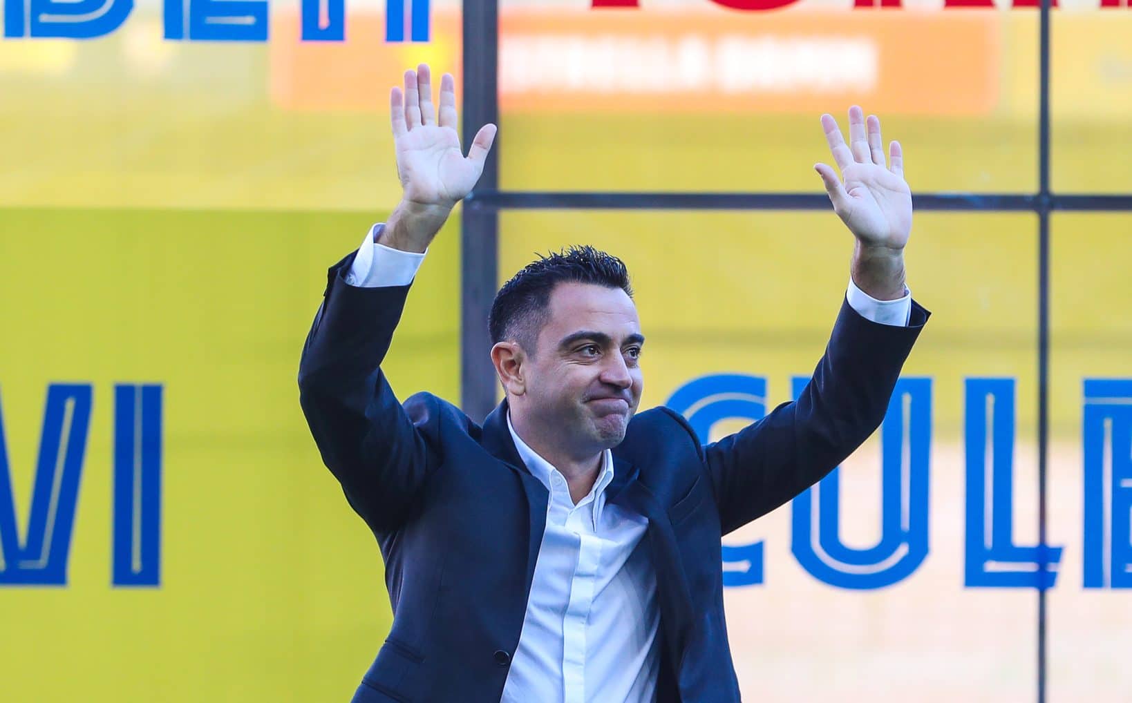 presentazione xavi, barcellona