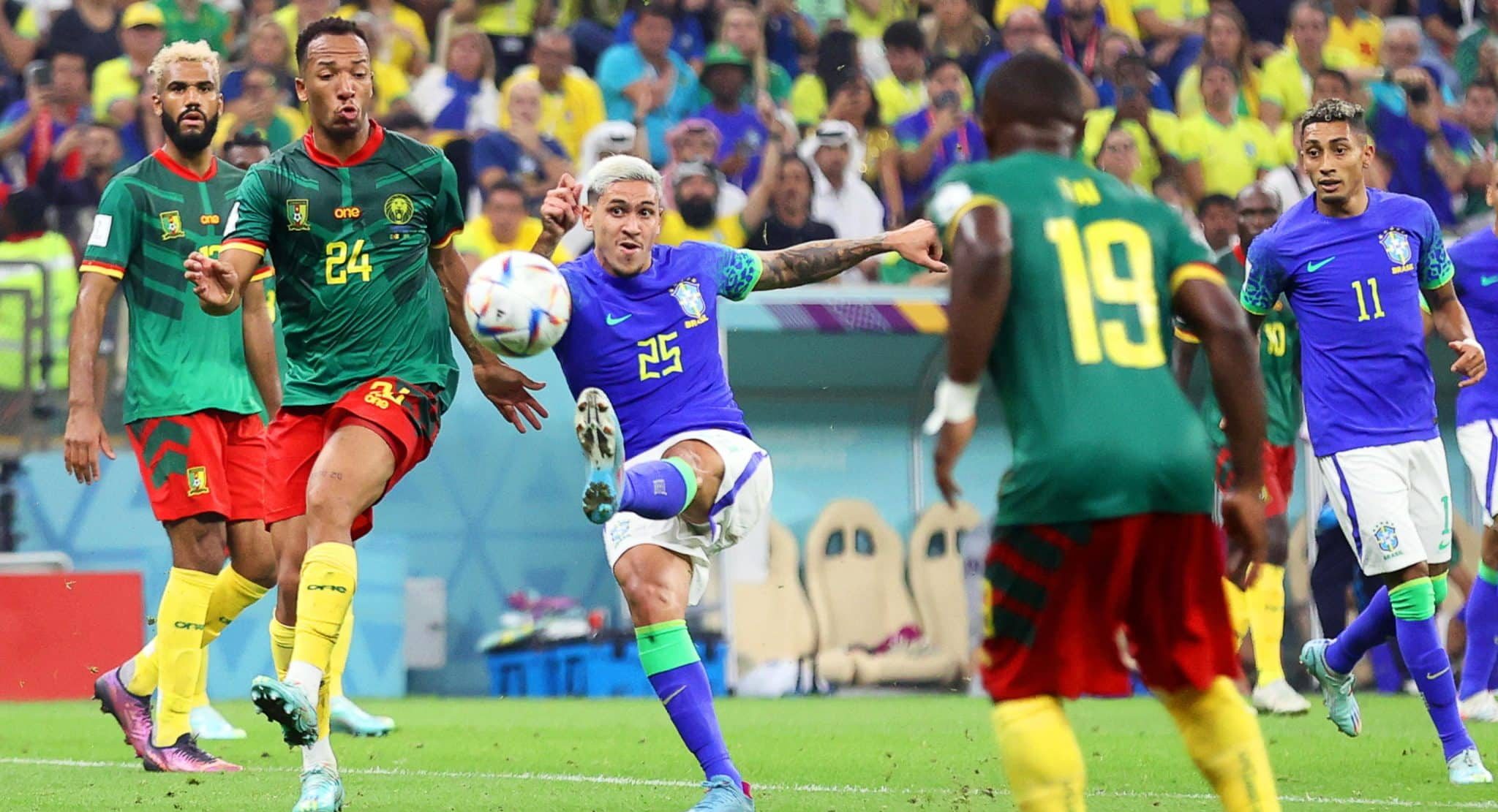 Mondiali Qatar 2022, Camerun-Brasile 1-0