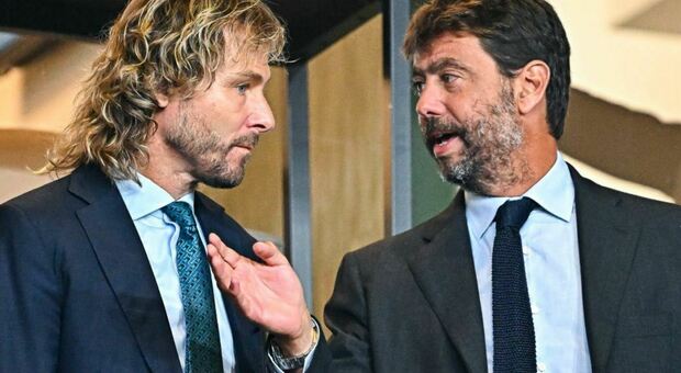 Inchiesta Juventus:Pavel Nedved con Andrea Agnelli (immagine da Twitter)
