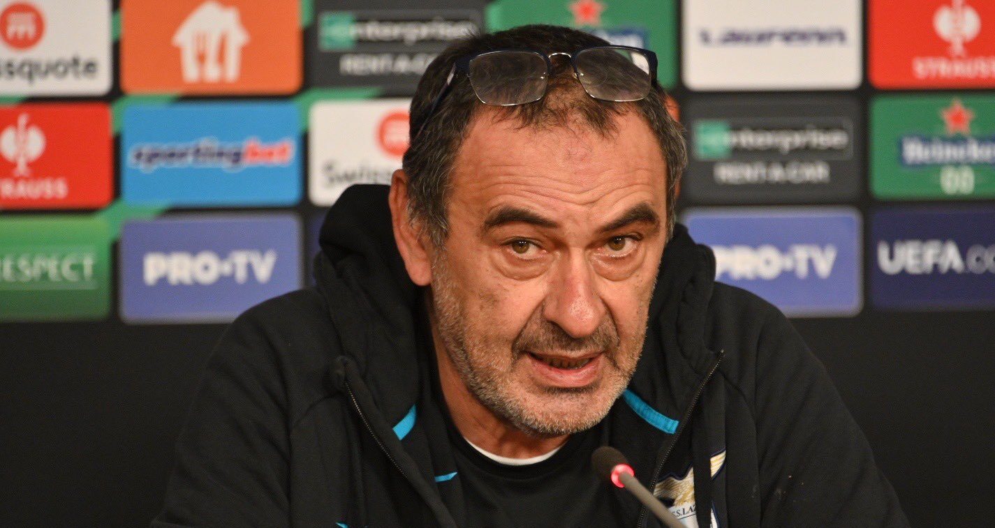 Maurizio Sarri, conferenza stampa Cluj-Lazio