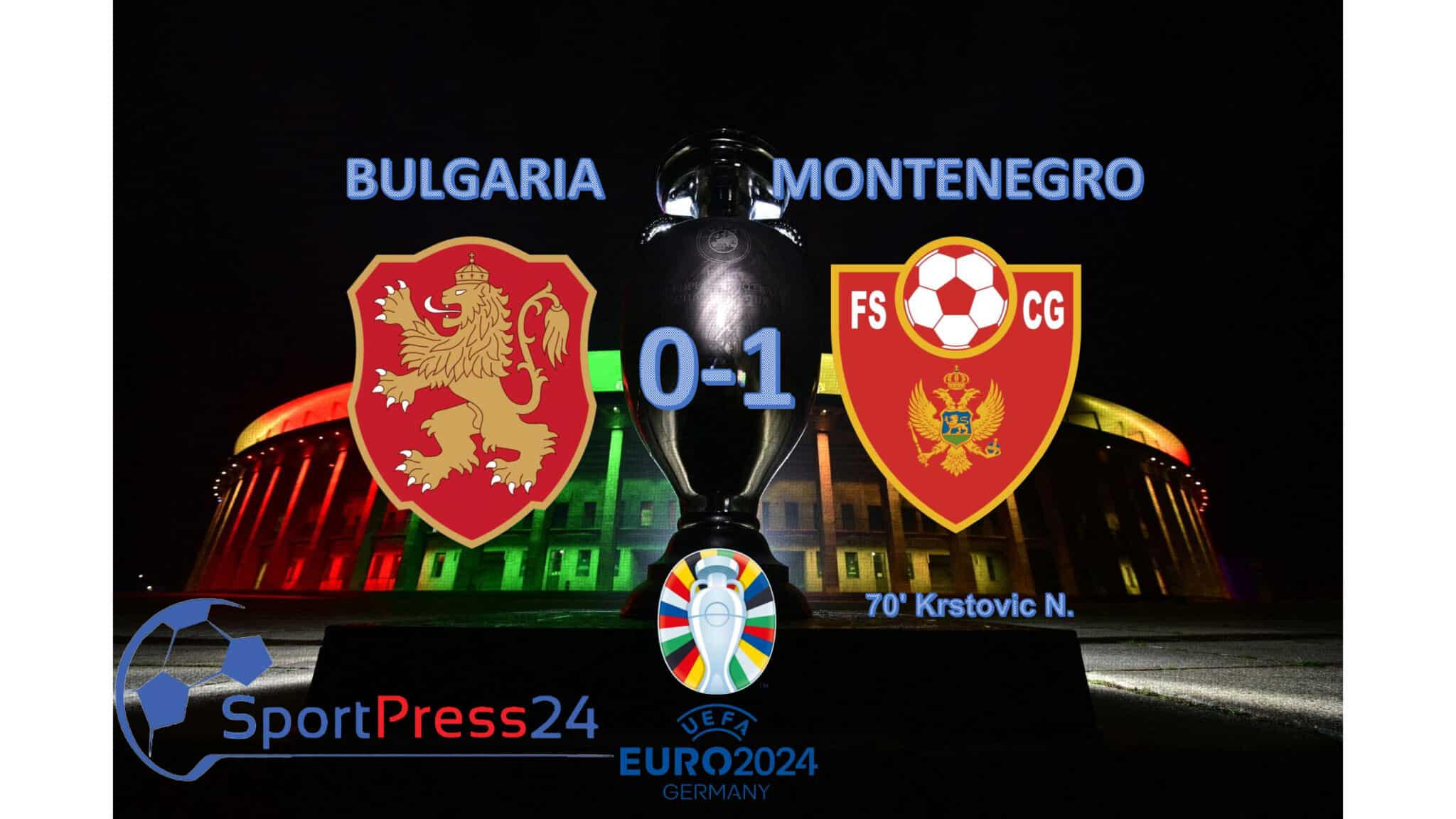 Qualificazioni Euro 2024 - Bulgaria-Montenegro (immagine a cura di Valerio Giuseppe Bellinghieri)