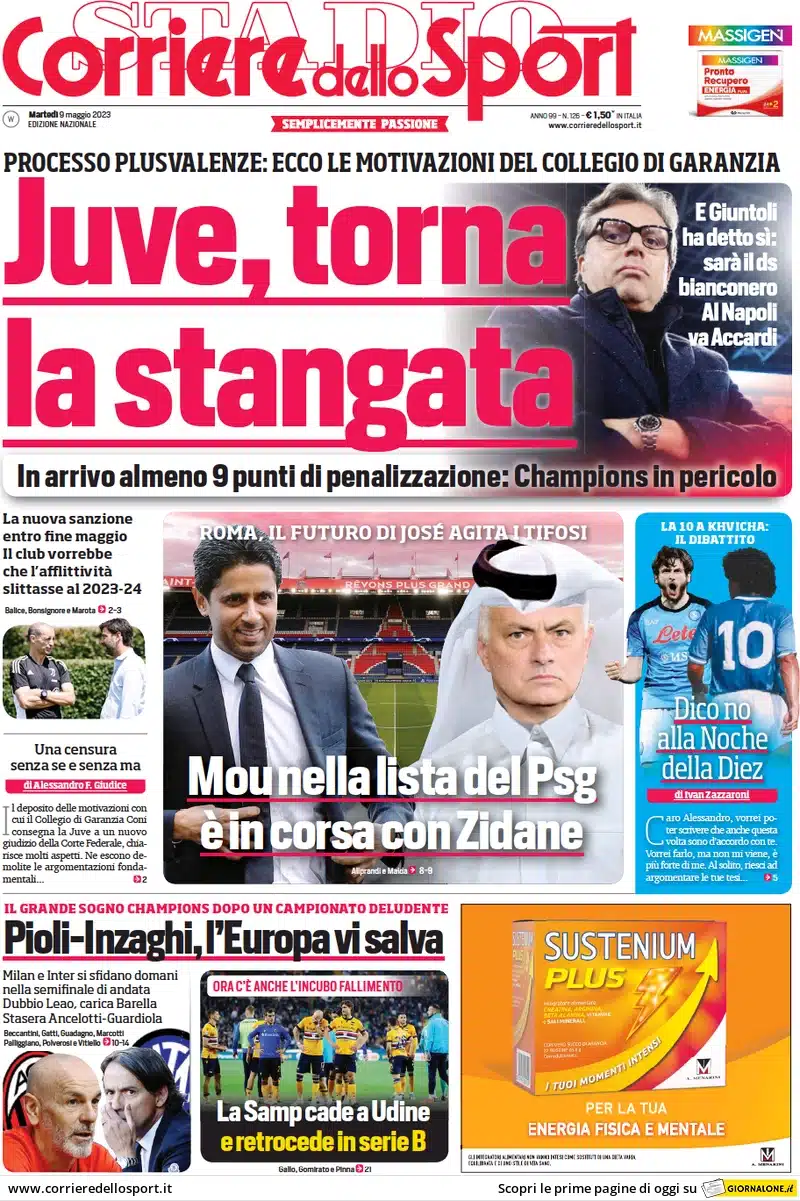 corriere-dello-sport Prime Pagine