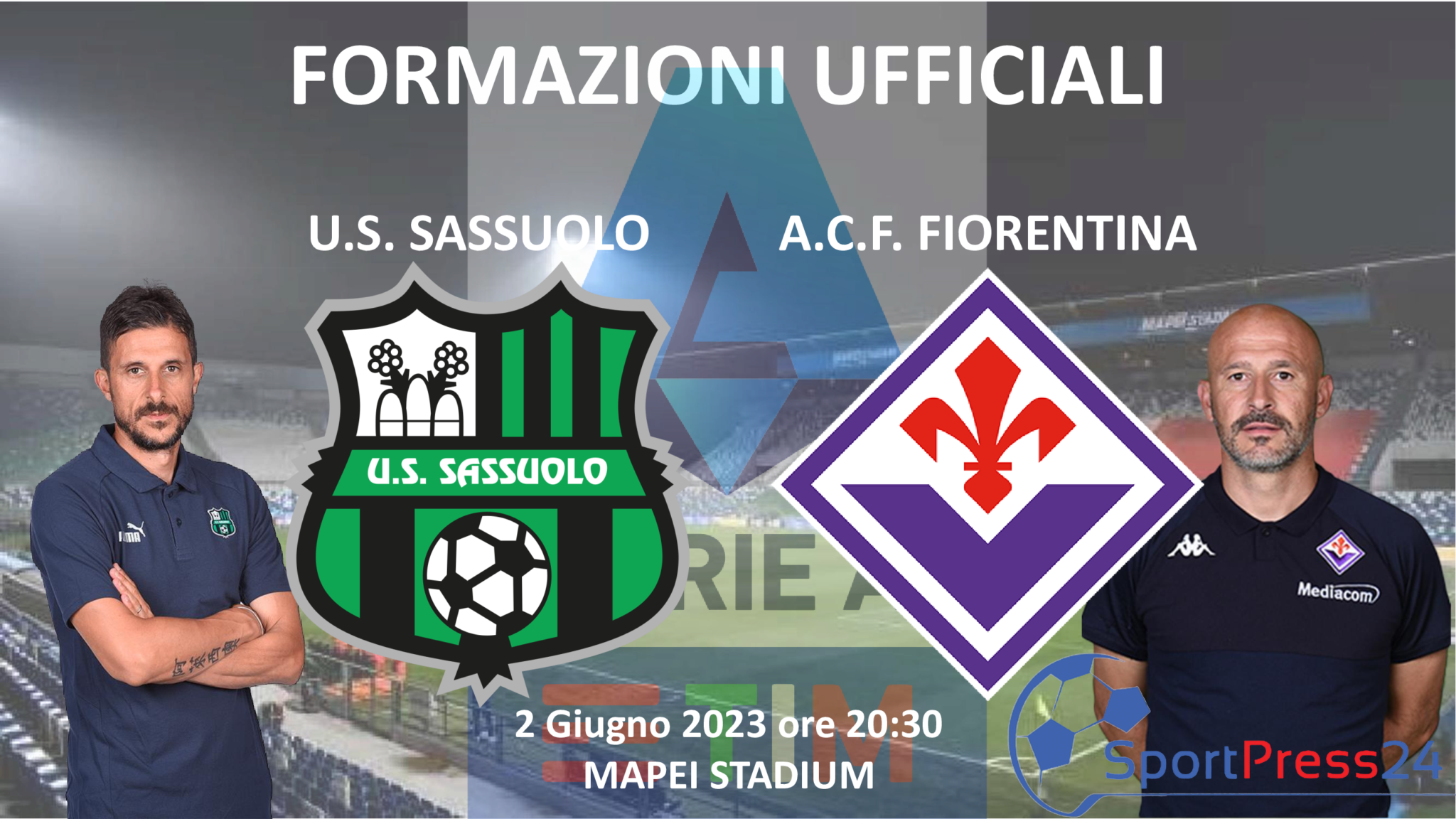 Sassuolo-Fiorentina (immagine a cura di Orazio Bellinghieri)