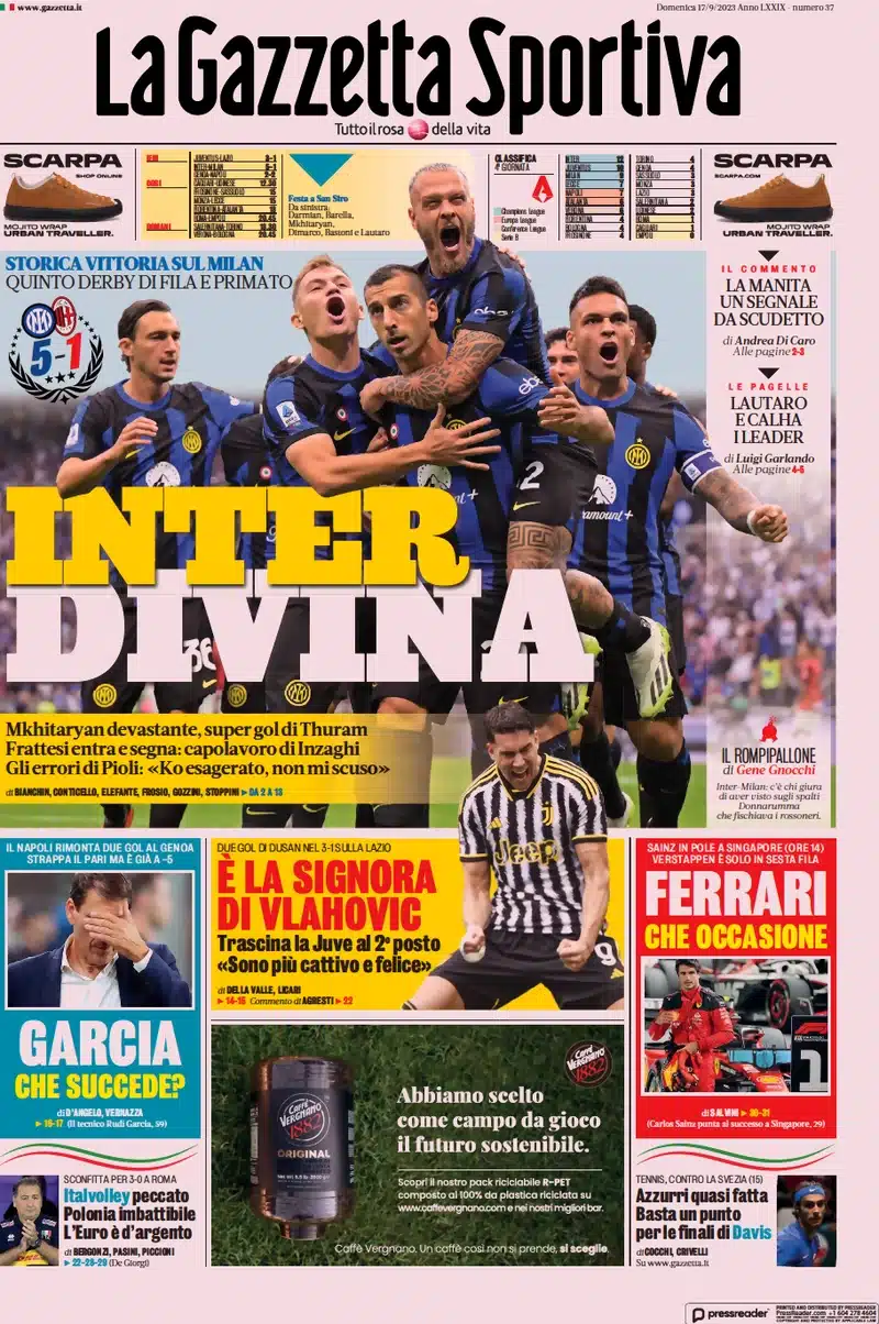 prime pagine