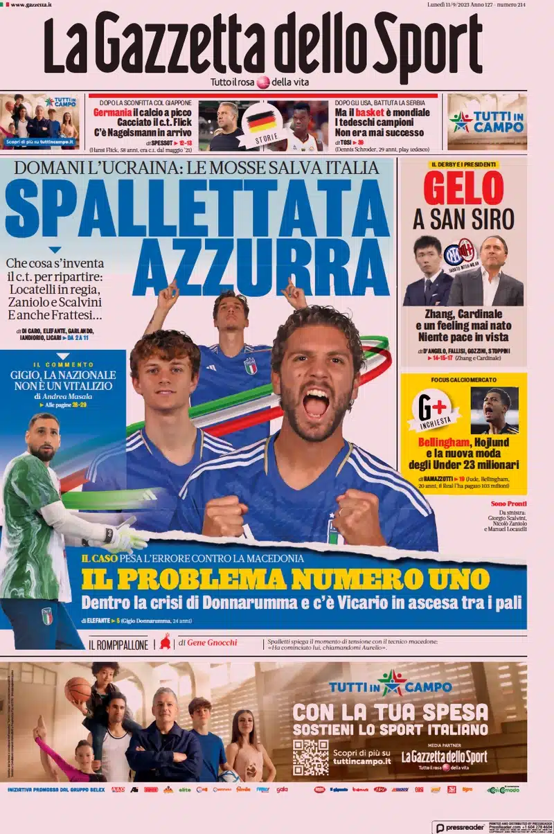prime pagine