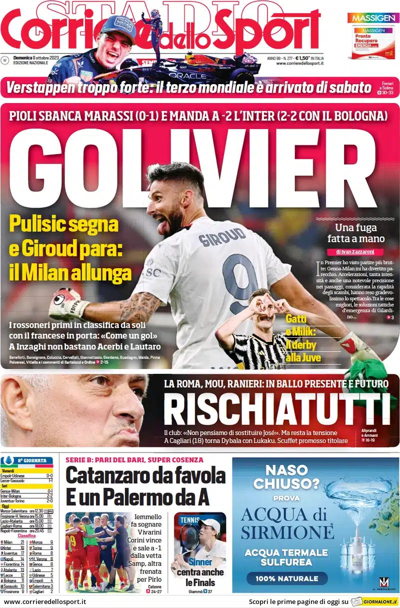 prime pagine