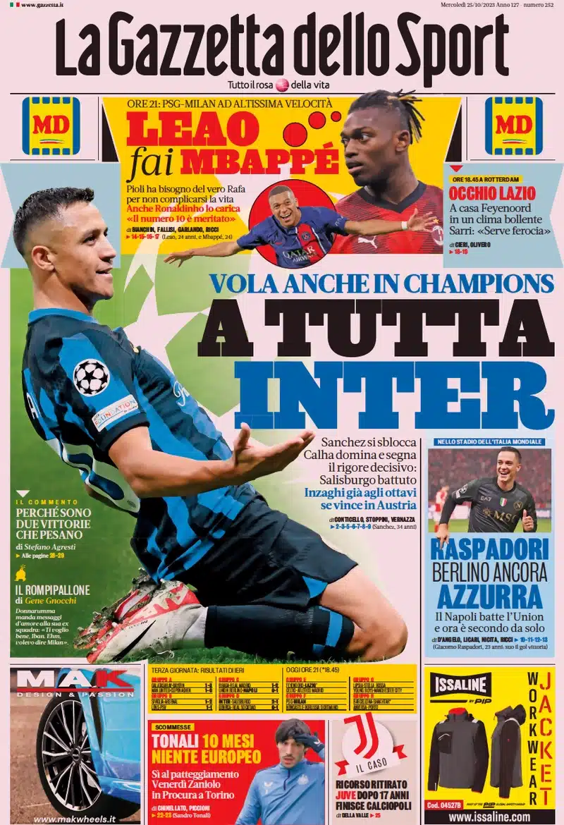 prime pagine