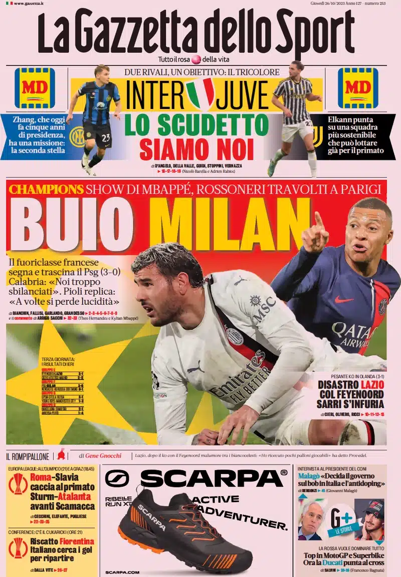 prime pagine