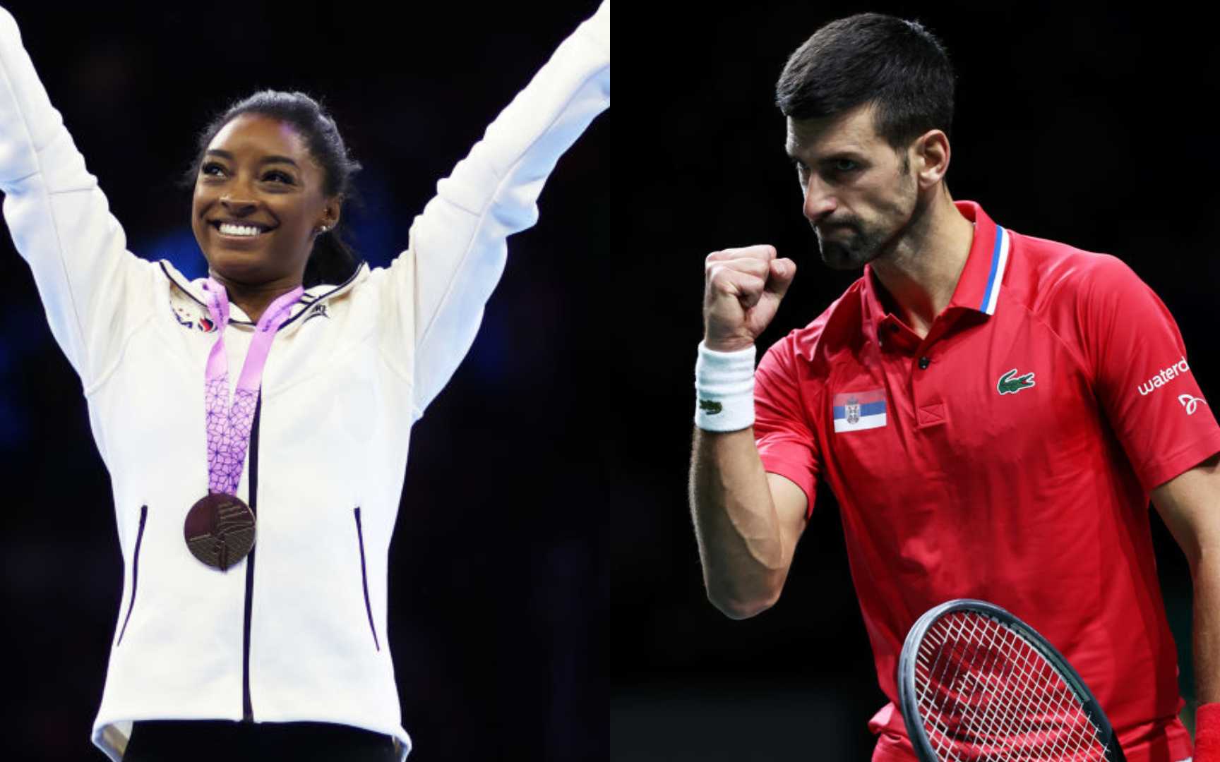 AIPS Novak Djokovic Simone Biles