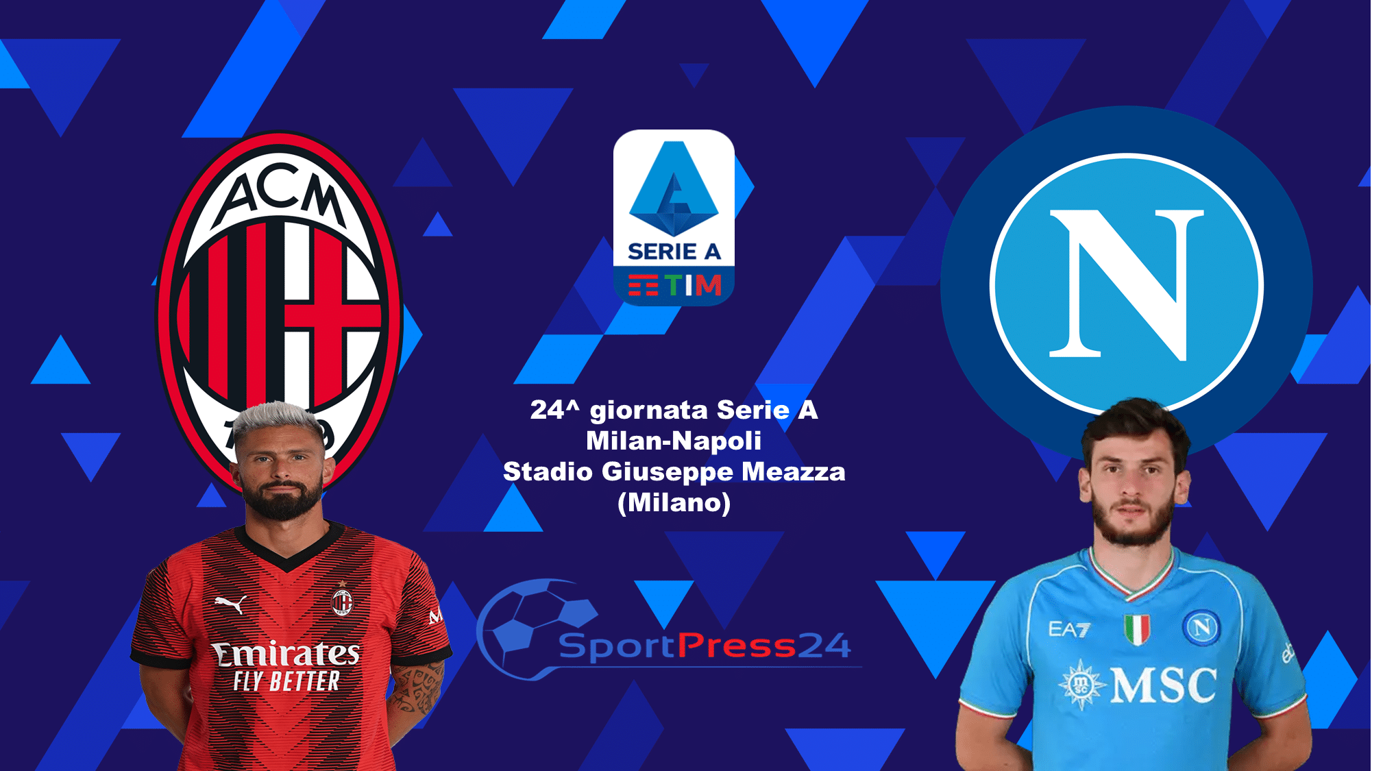 Milan-Napoli, Le Ufficiali del match di San Siro