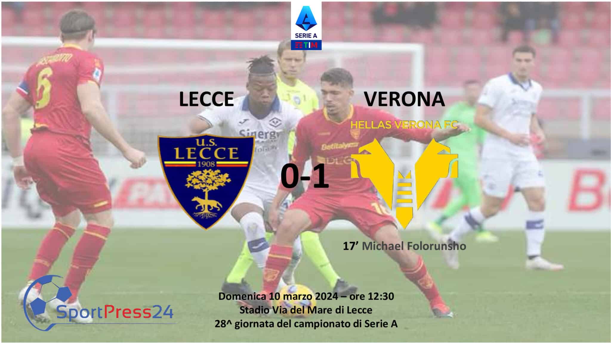 Le pagelle di Lecce Verona (Immagine a cura di Sportpress24.com)