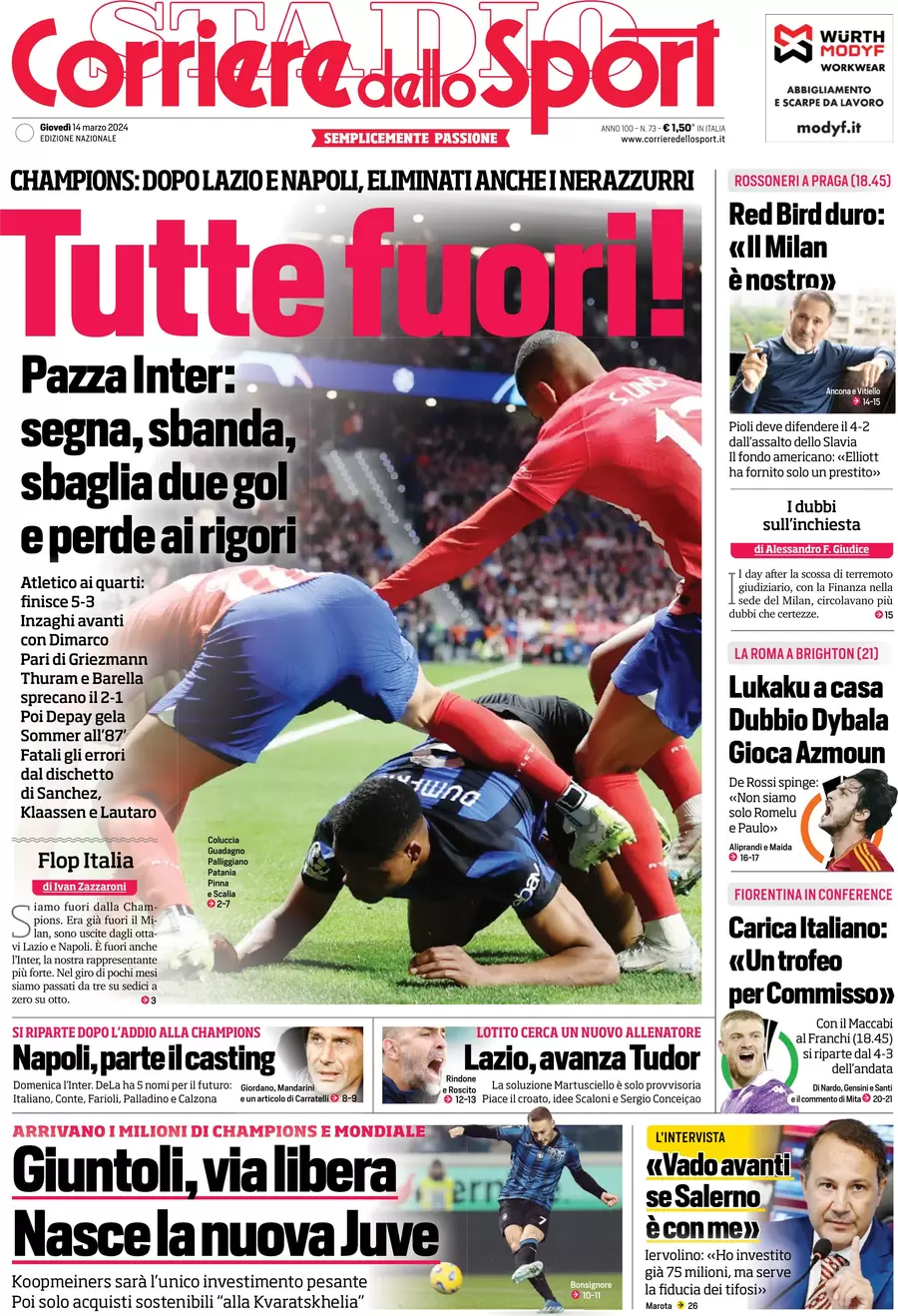 prime pagine