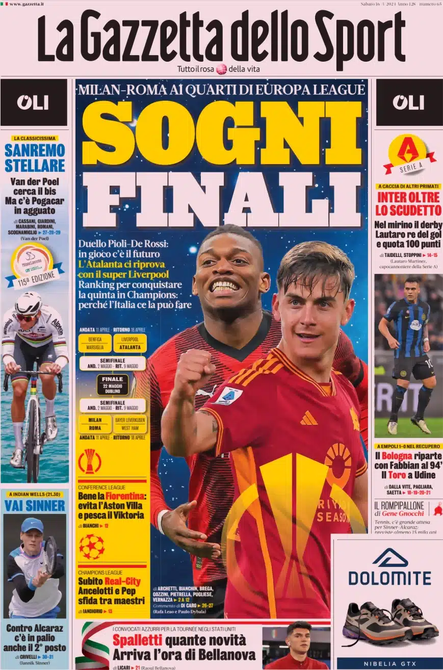 prime pagine