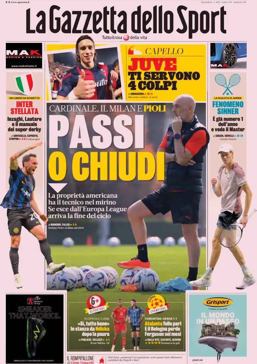prime pagine
