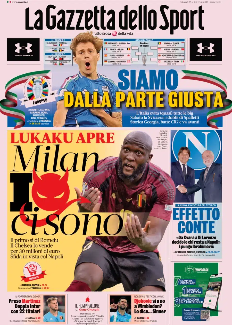 prime pagine