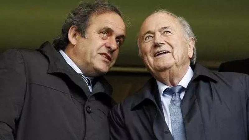 Michel Platini e Sepp Blatter
