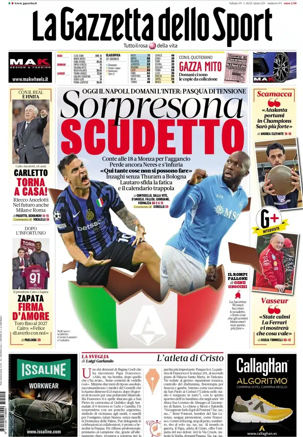 prime pagine