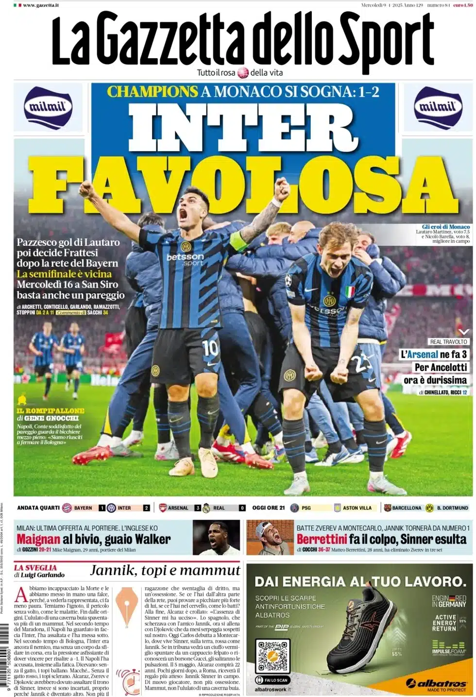 prime pagine