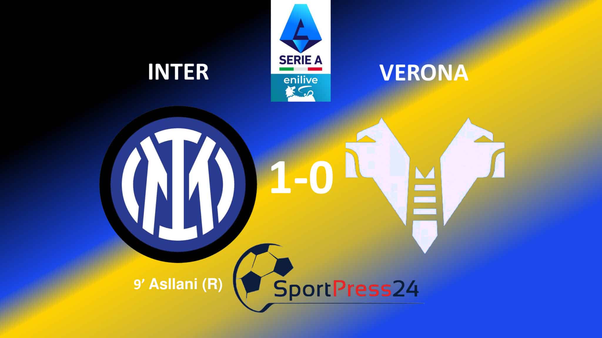 INTER-VERONA 1-0 (Immagine di copertina a cura di Orazio Bellinghieri)