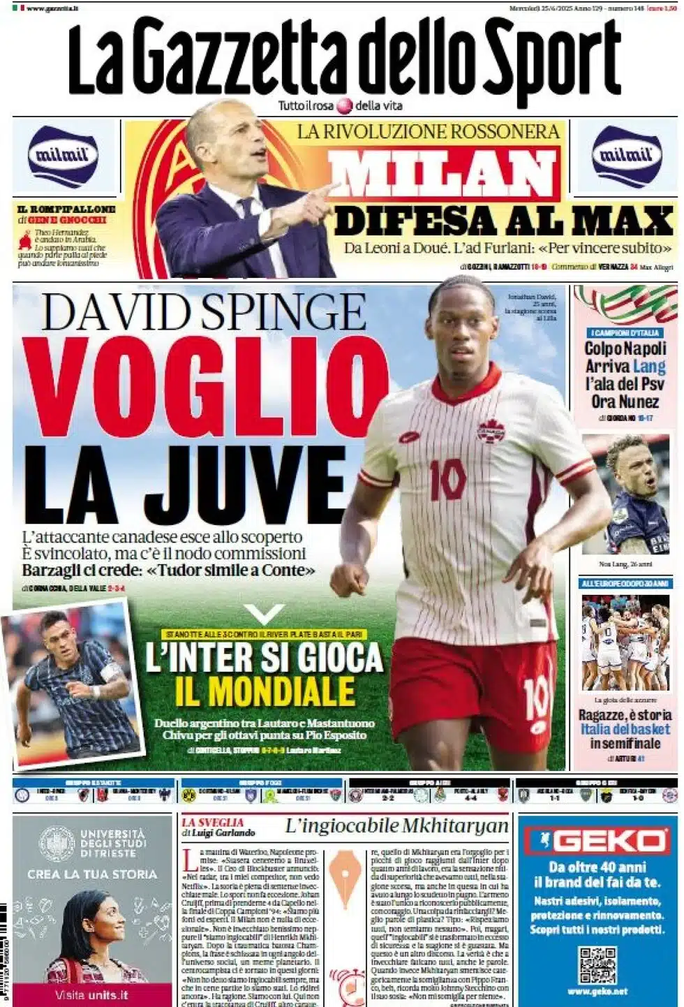 prime pagine